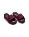 Magenta Wool - Platform Sandal
