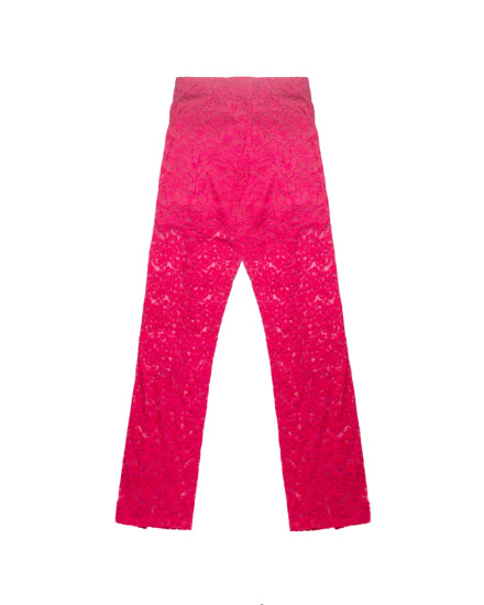 Pink Lace Pants with Slits